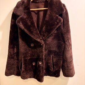 Henri Bendel Chocolate Teddy Jacket